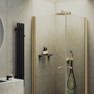 Душевой уголок MaybahGlass MGY-1292-3 90x90см золото